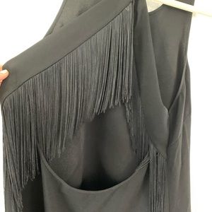 BCBG Fringe back detail top
